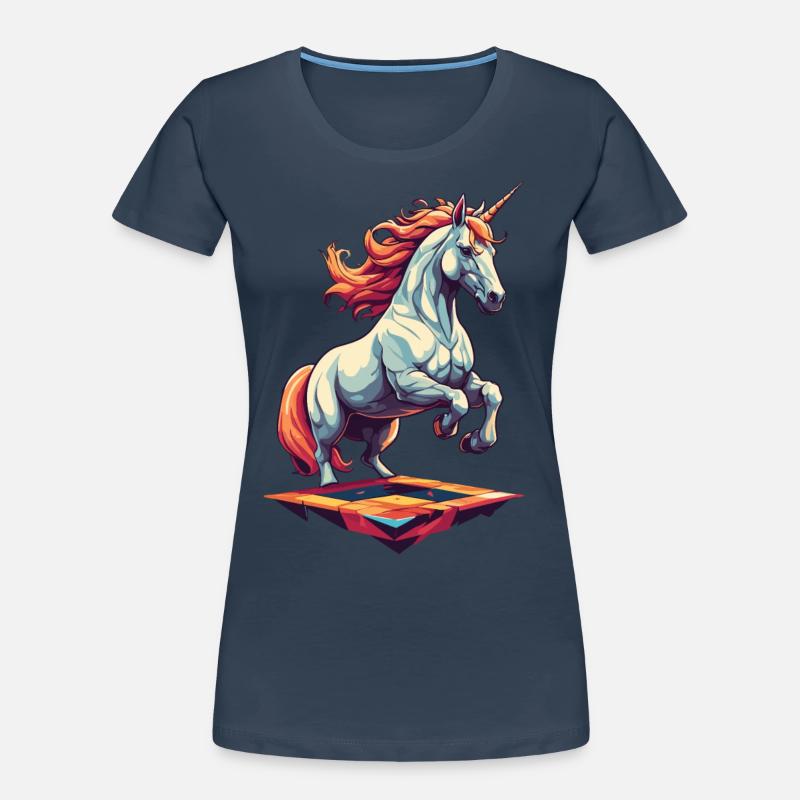 Lustige Einhörner Einzigartiges Geburtstag Motiv Frauen Premium Bio T-Shirt