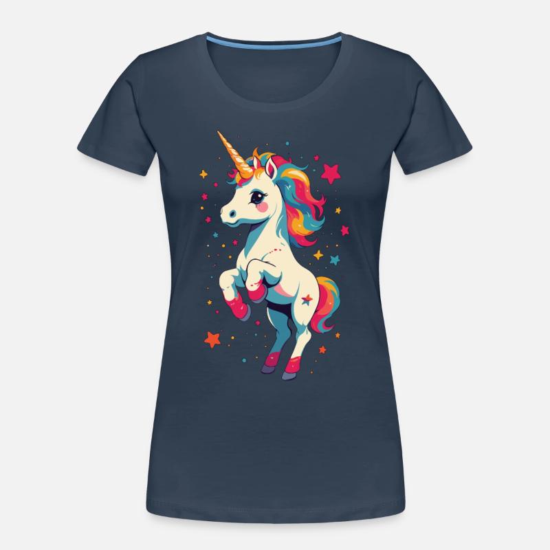 Einzigartiges Geburtstag Motiv Lustige Einhörner Frauen Premium Bio T-Shirt