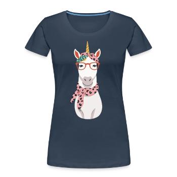 Maman Licorne Maman Drôle Maman Fête des Mères - T-shirt bio Premium Femme -  - Devant - Mia (176cm)