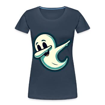 Lustiger Halloween Party Gruseliger Spuk - Frauen Premium Bio T-Shirt -  - Vorne - Mia (176cm)