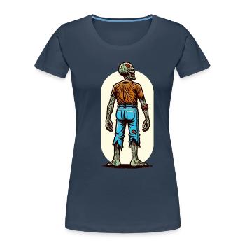 Halloween Costume Décoration Spooky Party Design - T-shirt bio Premium Femme -  - Devant - Mia (176cm)