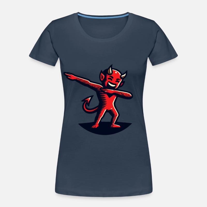Dabbing Devil Funny Dabbing Design Women's Premium Organic T-Shirt