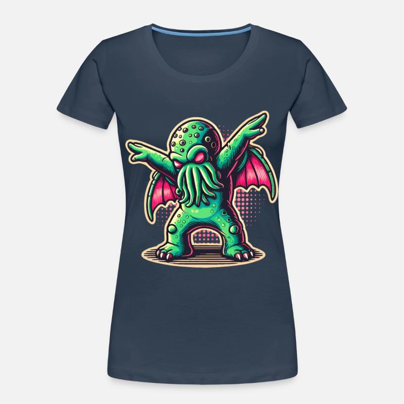 Drôle de danse Cthulhu T-shirt bio Premium Femme