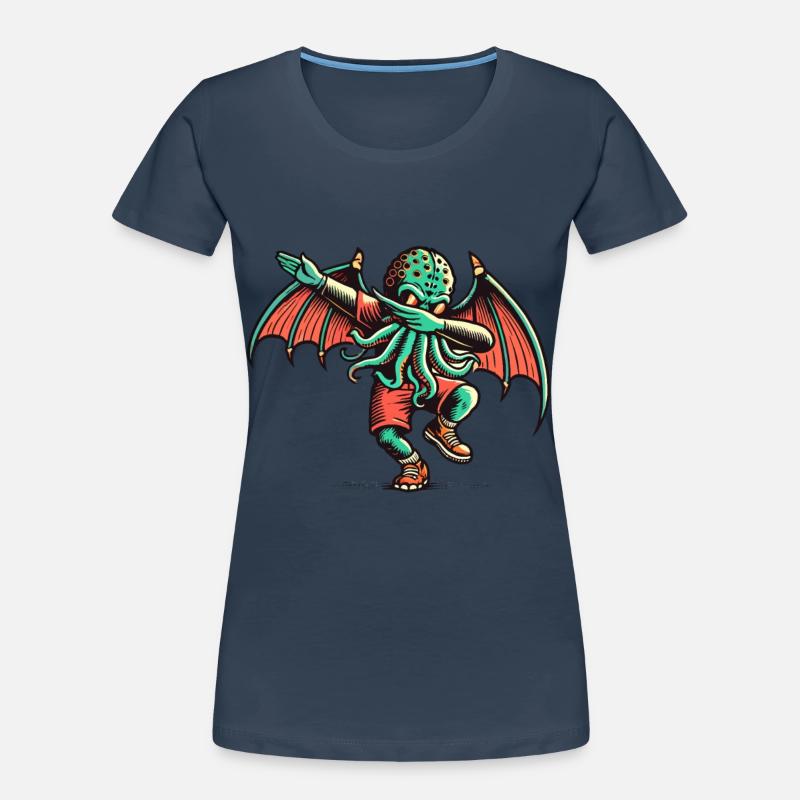 Dabbing drôle Cthulhu Dabbing Design T-shirt bio Premium Femme