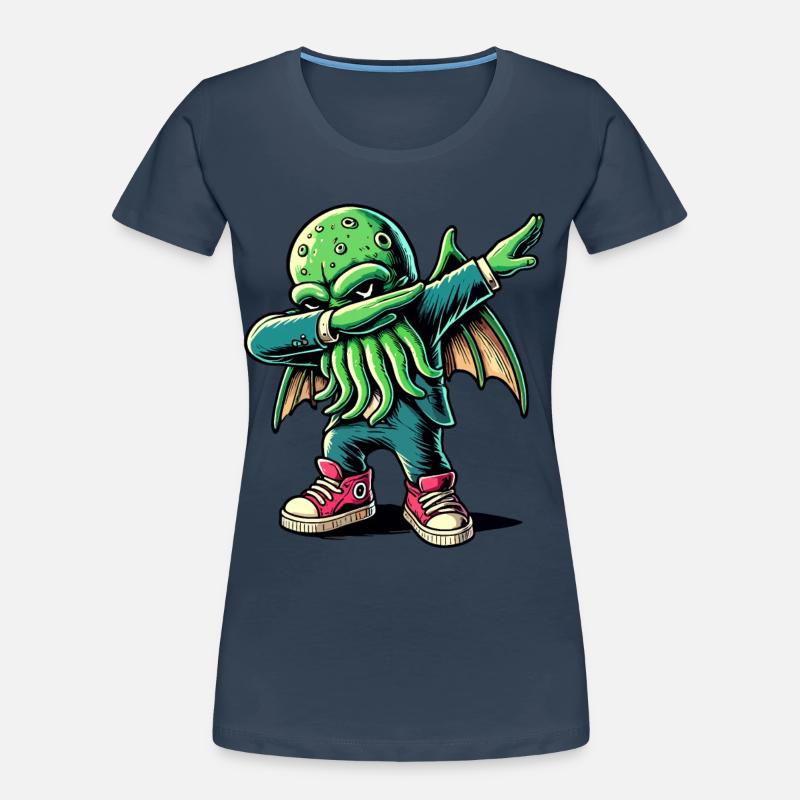 Lustiger Dabbender Cthulhu Dabbing Design Frauen Premium Bio T-Shirt