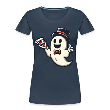 Letztes Minute Kostüm Pizzalieferant Geist - Frauen Premium Bio T-Shirt -  - Vorne - Mia (176cm)