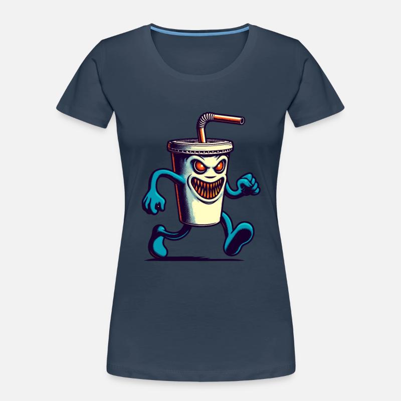 Unheimlicher Monster Trinkbecher Getränke Frauen Premium Bio T-Shirt