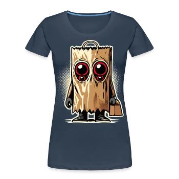 Gespenstische Party Lustiges Halloween Streetwear - Frauen Premium Bio T-Shirt -  - Vorne - Mia (176cm)