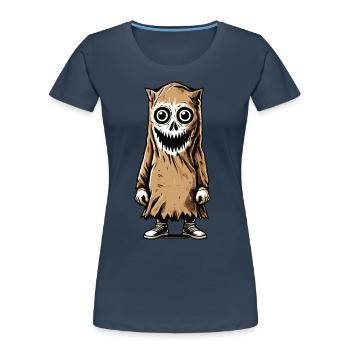 Gespenstische Party Lustiges Halloween Streetwear - Frauen Premium Bio T-Shirt -  - Vorne - Mia (176cm)