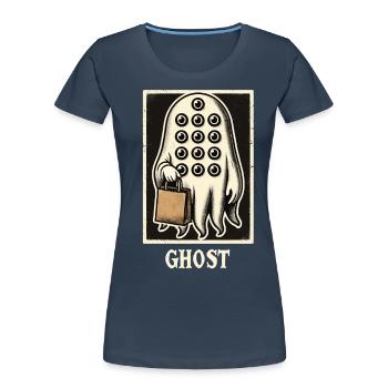 Spooky Party Trick Or Treat Time - Women's Premium Organic T-Shirt - navy - Front - Mia (176cm)