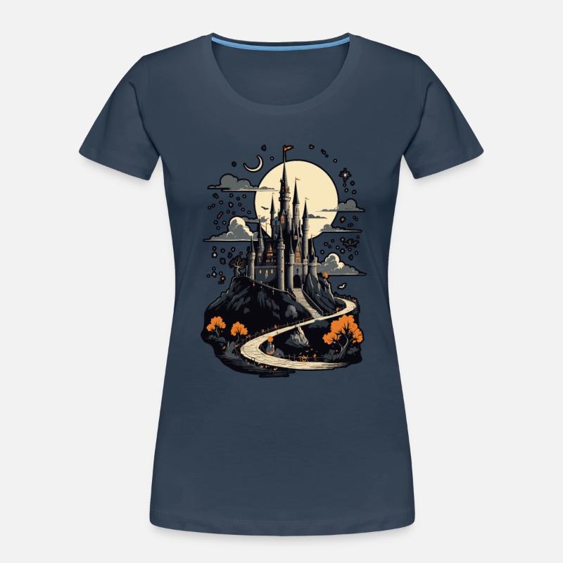 Spooky Haunted Castle Magical Haunted Castle Women's Premium Organic T-Shirt
