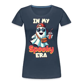 Halloween In Meiner Spooky Ära - Frauen Premium Bio T-Shirt -  - Vorne - Mia (176cm)