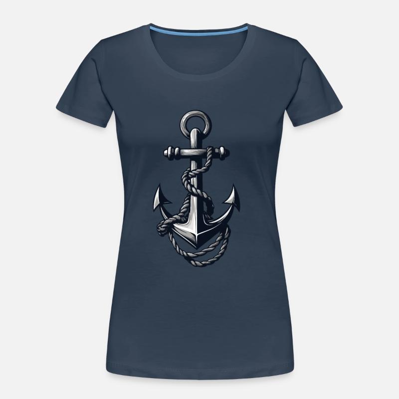 Conception esthétique de l’ancrage T-shirt bio Premium Femme