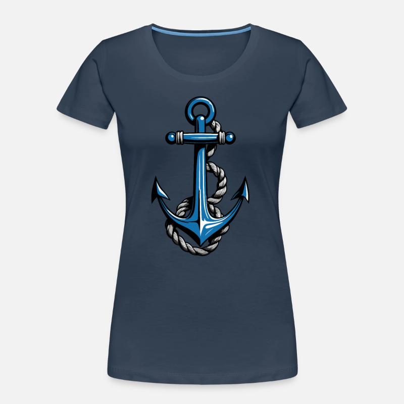 Conception esthétique de l’ancrage T-shirt bio Premium Femme