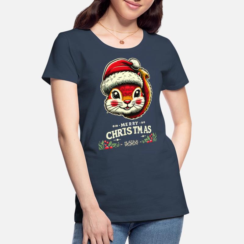 Merry Christmas Nutcracker Squirrel Women's Premium Organic T-Shirt