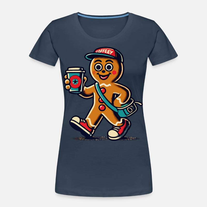 Lustiger Lebkuchen Snob Mit Kaffee Frauen Premium Bio T-Shirt