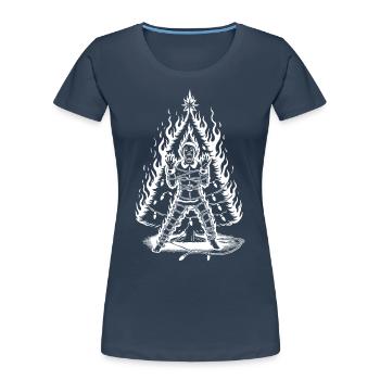 Ruse Sarcasme Horreur Noël Design - T-shirt bio Premium Femme -  - Devant - Mia (176cm)