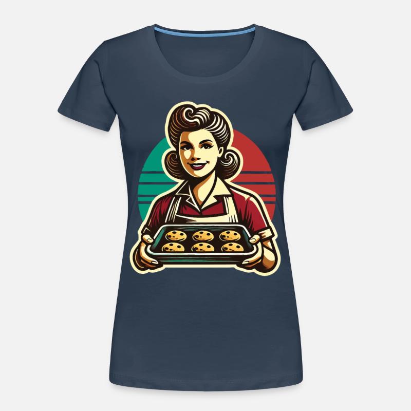 Nostalgic Baking Experience Retro Women's Premium Organic T-Shirt