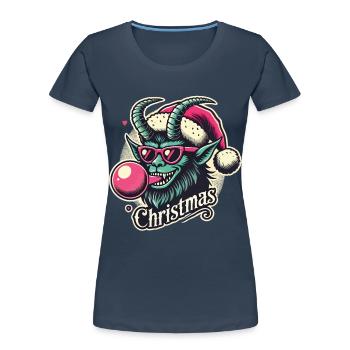 Krampus Weihnachten Sigma Male Stil - Frauen Premium Bio T-Shirt -  - Vorne - Mia (176cm)