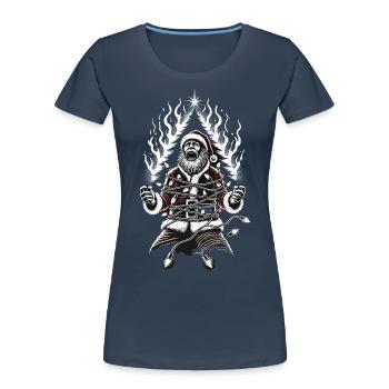 Noël Électrocution Horreur Humour Design - T-shirt bio Premium Femme -  - Devant - Mia (176cm)