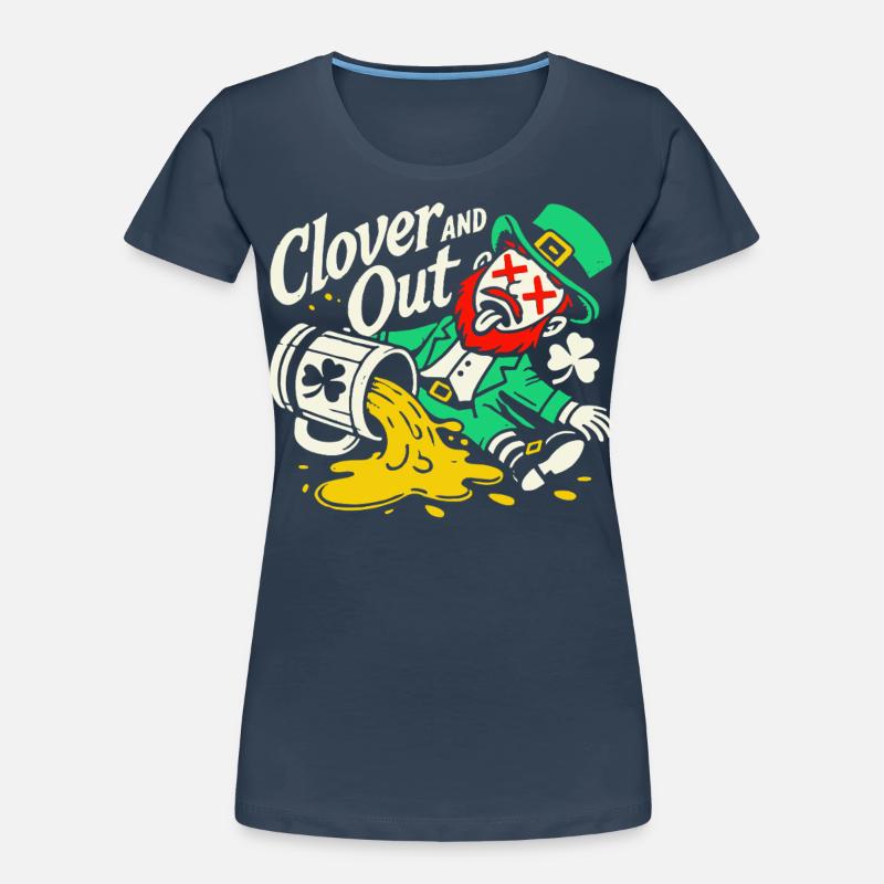 Trèfle de la Saint-Patrick et plaisir T-shirt bio Premium Femme