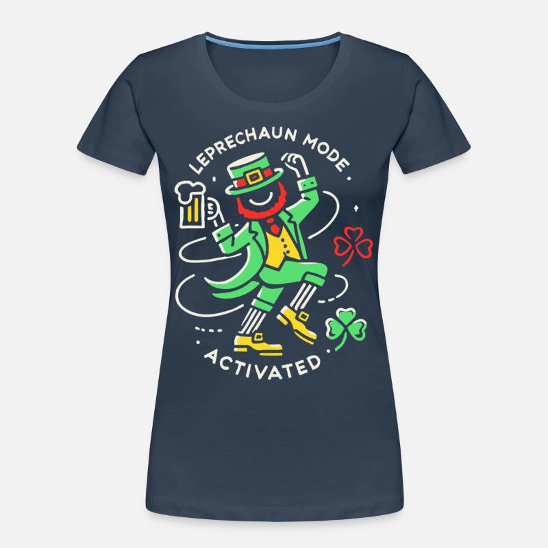 St. Patrick's Day Leprechaun Mode Enabled Women's Premium Organic T-Shirt
