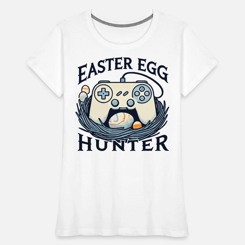 Easter Egg Jäger Gaming Controller Kunst Frauen Premium Bio T-Shirt