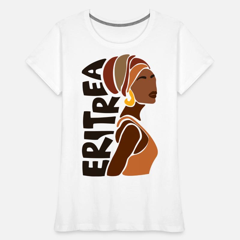 Érythrée Drapeau érythréen Asmara Patrimoine noir T-shirt bio Premium Femme