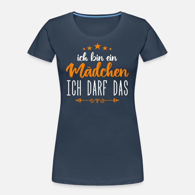 Baby Mädchen Ich darf das, ich bin ein Mädchen Frauen Premium Bio T-Shirt