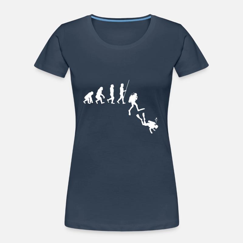 Évolution de la plongée | Évolution - T-shirt bio Premium Femme -