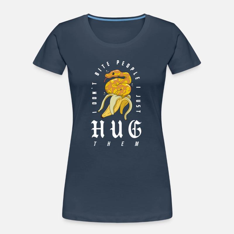 Ball Python Schlange Besitzer Banane Royal Python Frauen Premium Bio T-Shirt