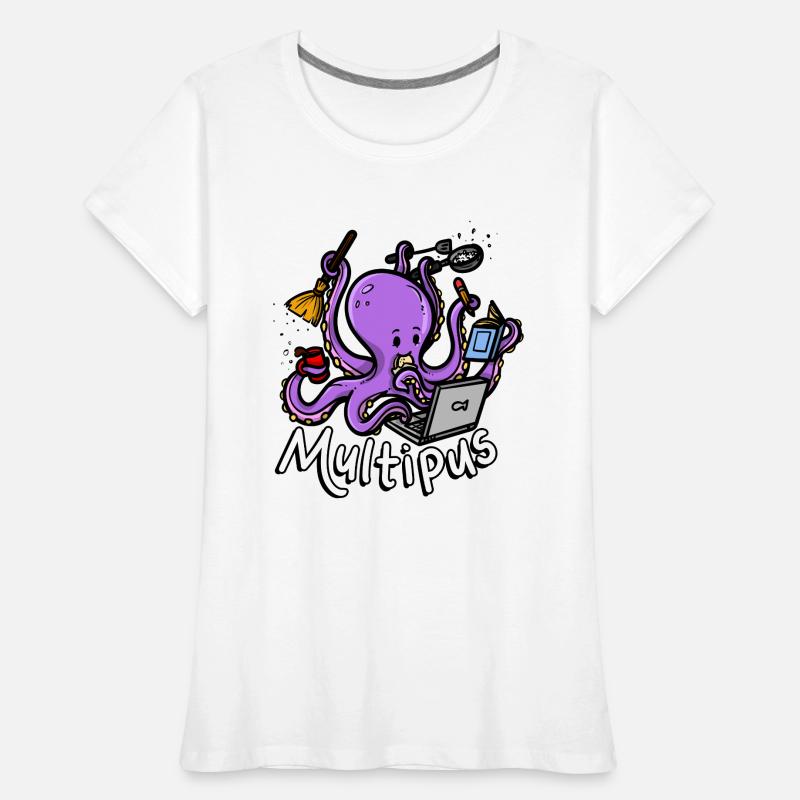 Multipus Multitasking Octopus Women's Premium Organic T-Shirt