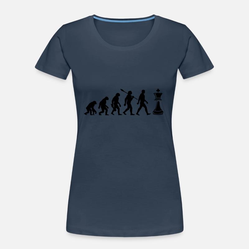 Evolution - Échecs - Joueurs d’échecs T-shirt bio Premium Femme