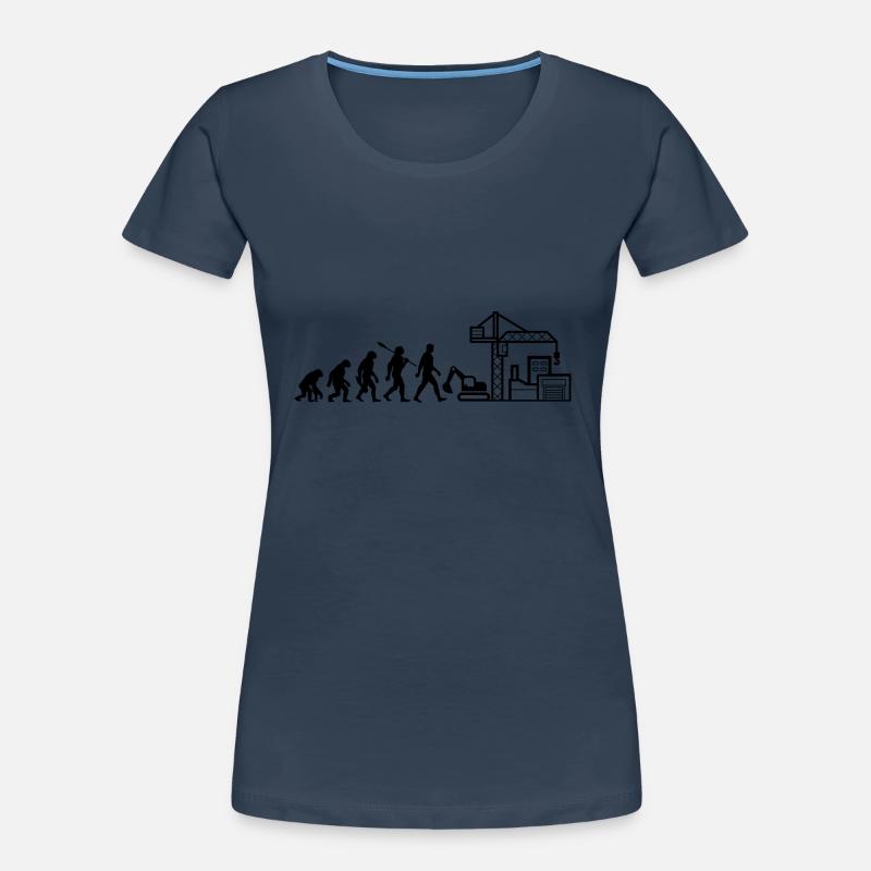 Evolution - Chantier de construction - Ouvrier de la construction T-shirt bio Premium Femme