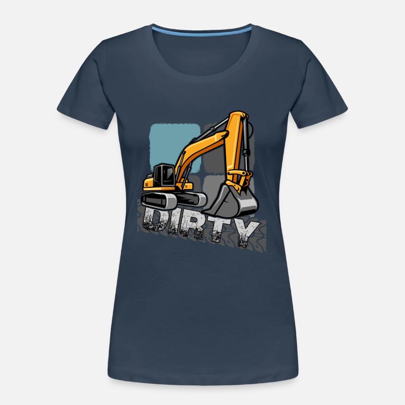 bagger "baggerfahrer gräbt löcher" Frauen Premium Bio T-Shirt