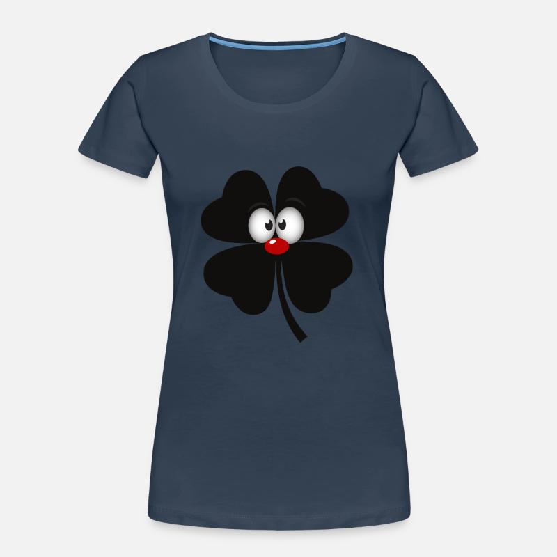 comic schwarze kleeblatt Frauen Premium Bio T-Shirt