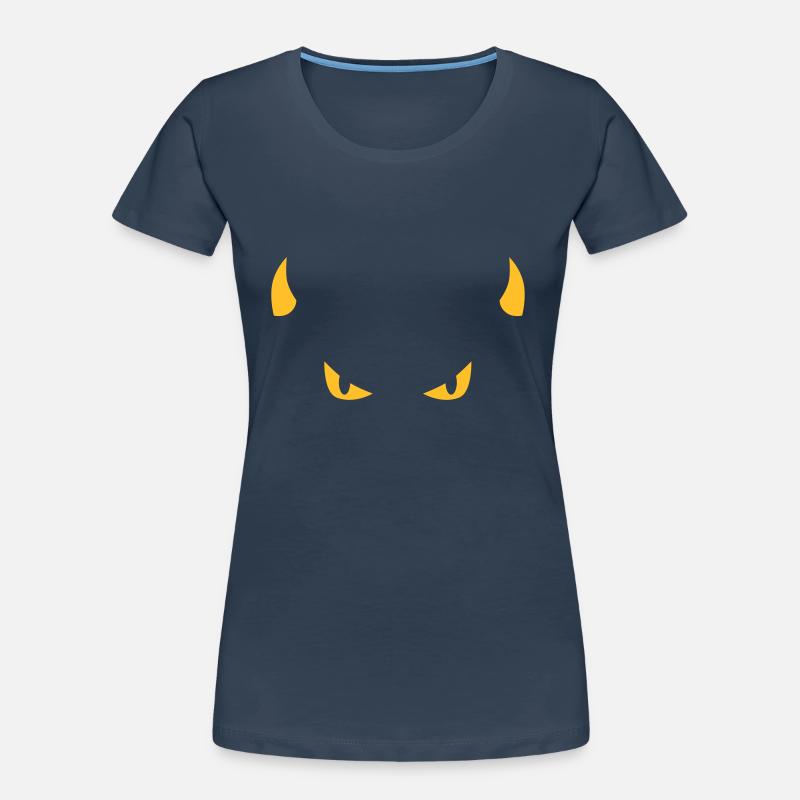 devil face T-shirt bio Premium Femme