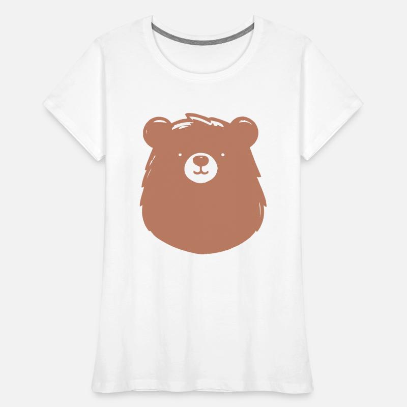 Ours simple dans un manche plat T-shirt bio Premium Femme