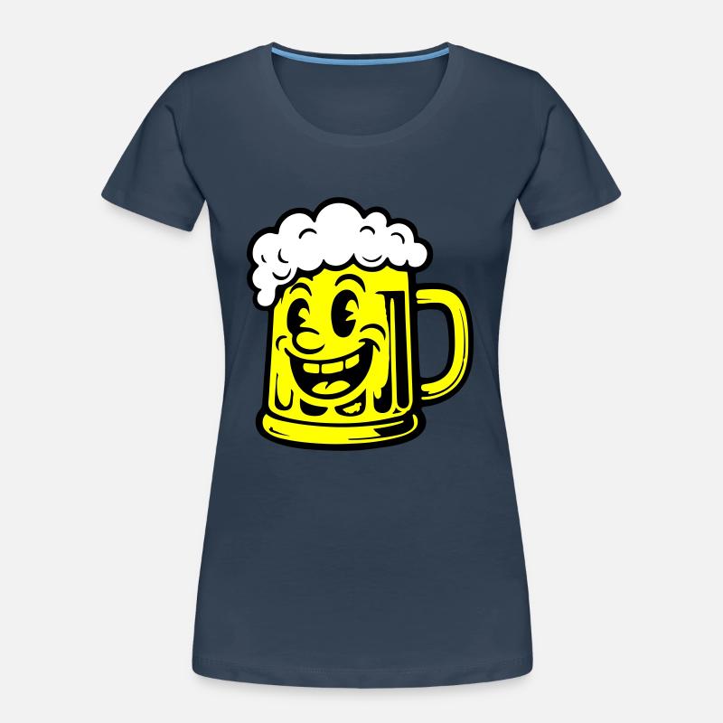 Bier Lustig Comic Frauen Premium Bio T-Shirt