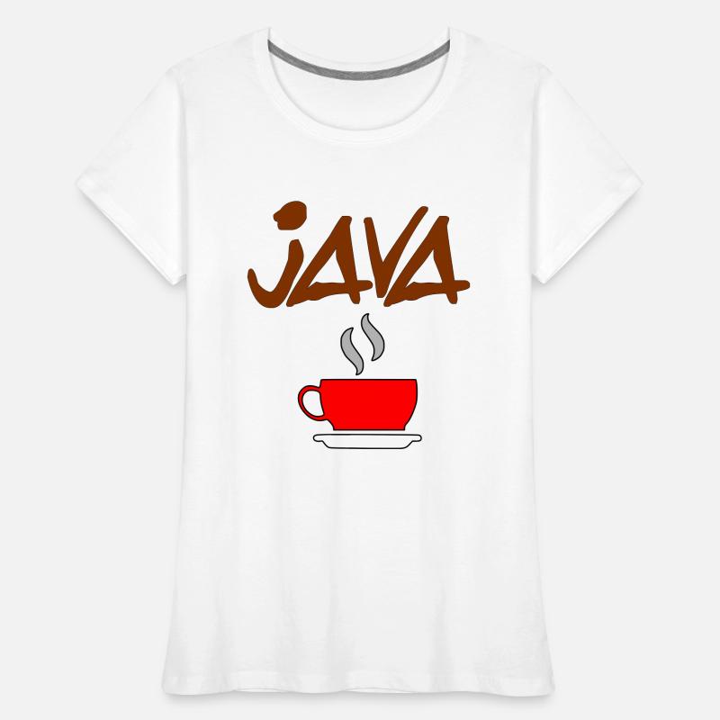 café java T-shirt bio Premium Femme