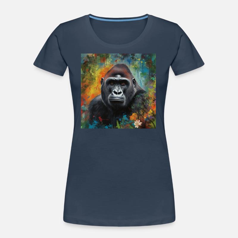 LE GORILLE DANS LA JUNGLE T-shirt bio Premium Femme
