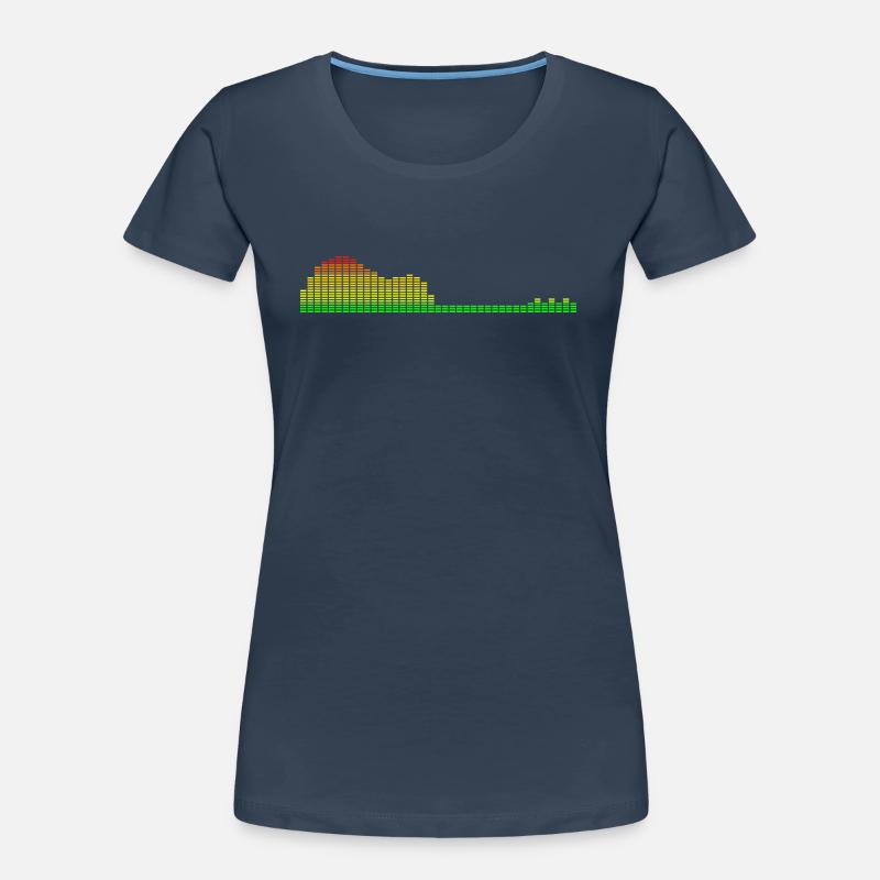Gitarren-Shape-Equalizer Frauen Premium Bio T-Shirt