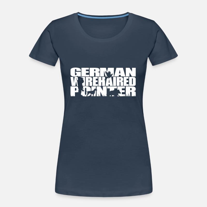 GERMAN WIREHAIRED POINTER Jagdhunde Jagd Wilsigns Frauen Premium Bio T-Shirt