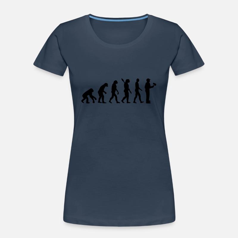 Maler Evolution Frauen Premium Bio T-Shirt