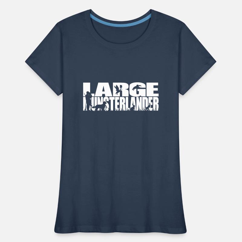 LARGE MUNSTERLANDER Jagdhunde Jagdhund Wilsigns Frauen Premium Bio T-Shirt