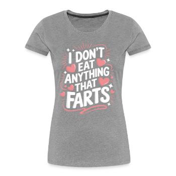 Vegetarian Vegan Veggie Vegetarian - Women's Premium Organic T-Shirt -  - Front - Mia (176cm)