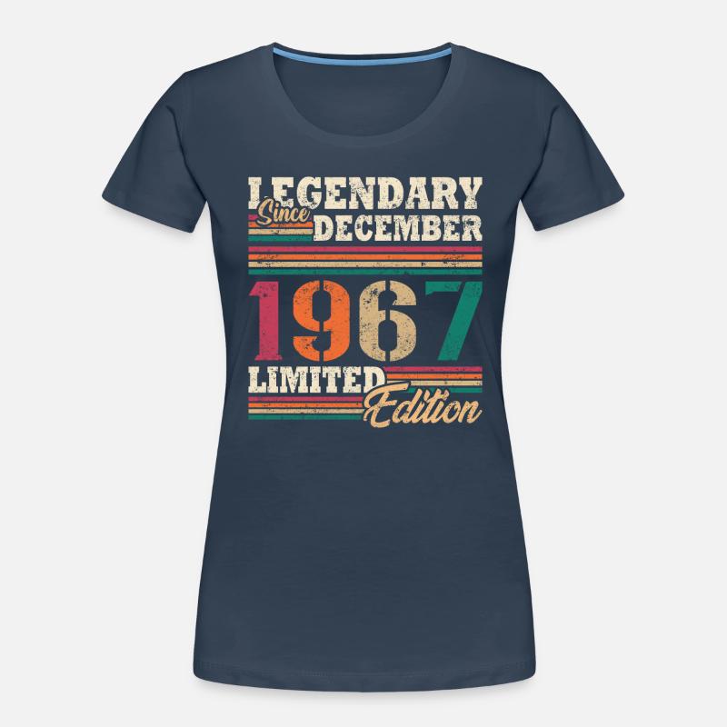 Légendaire Décembre 1967 édition limitée T-shirt bio Premium Femme