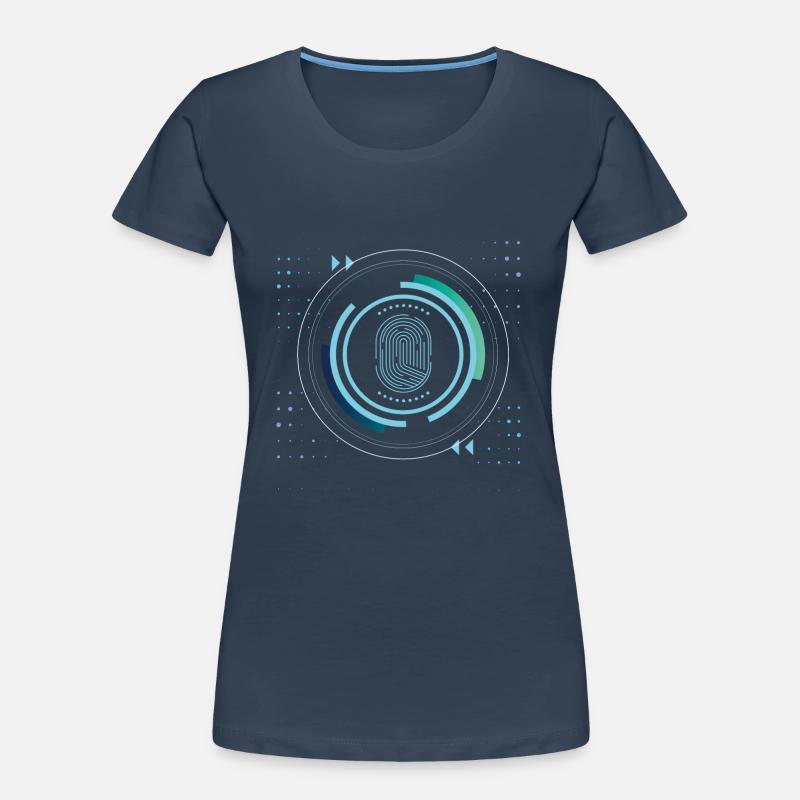 identité sécurité sécurité nerd pixel pc tech science T-shirt bio Premium Femme