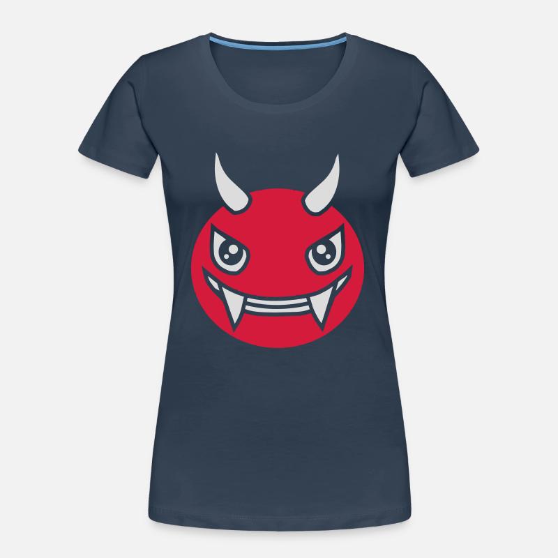 Devil Monster Design Face Women's Premium Organic T-Shirt