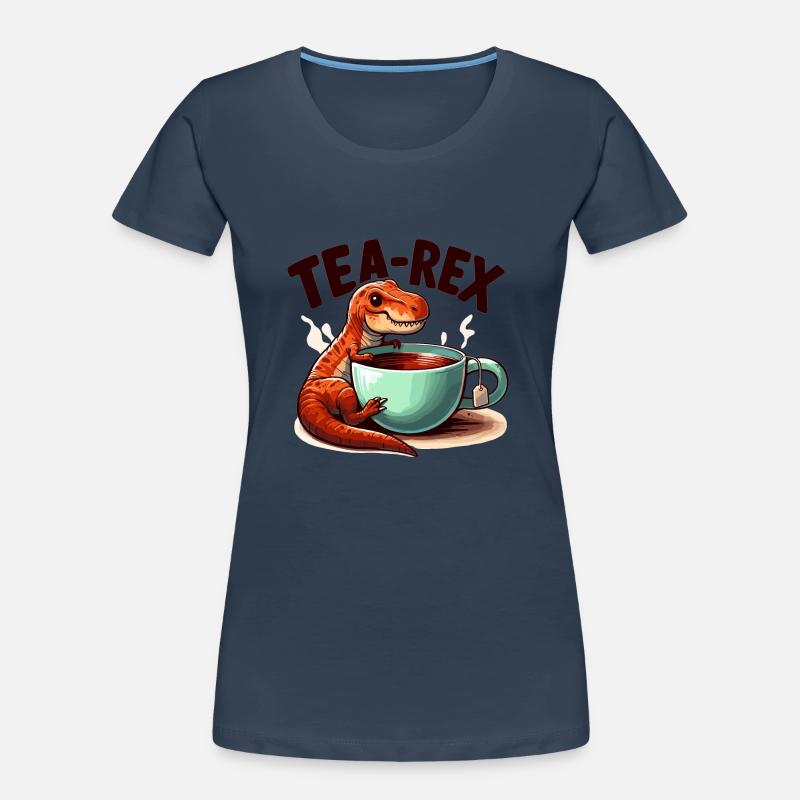 Tee Rex Tee-Rex Teetrinker Geschenk Frauen Premium Bio T-Shirt